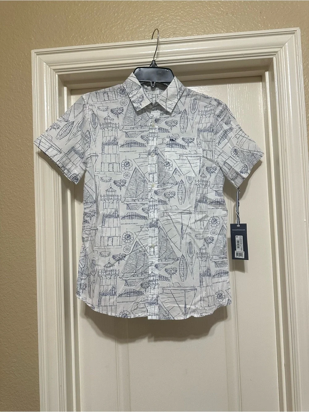 Boys Vineyard Vines L Nautical Button Shirt